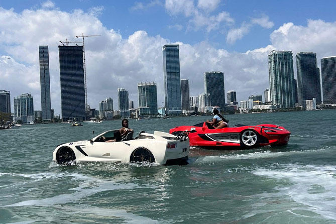 Miami Beach Jetcars and Free Boat Ride